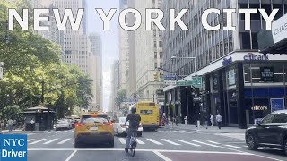 New York City  4K Driving in Broadway amp 5 Avenue Manhattan NYC [upl. by Annehs123]