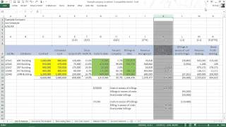 How to analyze commercial construction contractor WIP job schedule [upl. by Emina886]