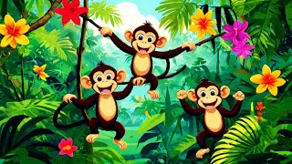 Monkey Magic Exploring the Jungle  Sing and Dance with Monkeys  Kids Songs amp Nursery rhymes [upl. by Askari]