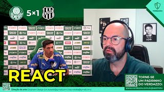 REACT  Coletiva Abel Ferreira  Palmeiras 5x1 Ponte Preta [upl. by Ahsyen]