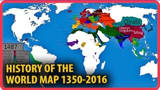 HISTORY of the WORLD MAP  Changes From 13502016 [upl. by Luthanen]