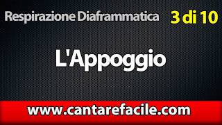 LAppoggio  Come Respirare con il Diaframma 3 di 10  Corso sulla Respirazione [upl. by Nnad642]