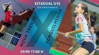 3 ETAPA ESTADUAL U15 NOVA TRENTO X FORQUILHINHA [upl. by Maxy]