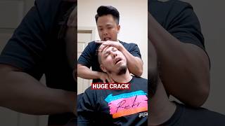 HUGE CRACK😱‼️ chiropractic short asmr trending [upl. by Anawat]