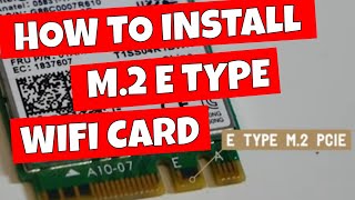 How To Install M2 Wifi Bluetooth Combo Card Intel AC 9260 With Bluetooth 5 1 [upl. by Colinson995]