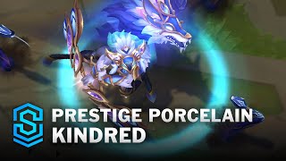 Prestige Porcelain Kindred Skin Spotlight  PreRelease  PBE Preview  League of Legends [upl. by Fita]