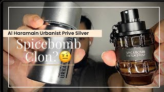 Al Haramain Urbanist  Prive Silver  Spicebomb Clon  Reseña en Español [upl. by Sukey]