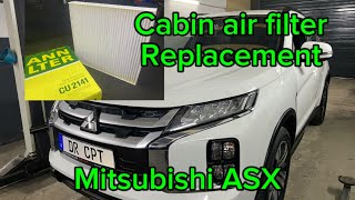 How to change cabin air filter Mitsubishi ASX pollen filter wechseln DIY ASX GA311 [upl. by Eivol21]