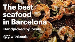 Where to eat the best seafood in Barcelona  handpicked by the locals 🐟 🦐 [upl. by Llerrehs]