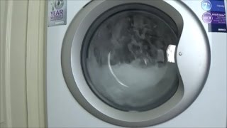 Cleaning Washing machine 90 degrees  wasmachine reinigen 90° C washer test example movie 27 [upl. by Enowtna]