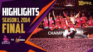 PKL Season 1 Final Highlights Jaipur Pink Panthers vs U Mumba  Watch 1000th Panga on January 15 [upl. by Ahsinuq]