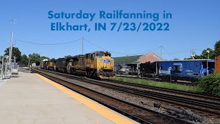 Saturday Railfanning in Elkhart IN 7232022 [upl. by Kirsten]