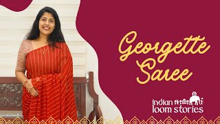 Georgette സാരി കളക്ഷൻ  Indian Loom Stories [upl. by Aikaz865]