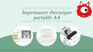 Imprimante thermique portable A4 [upl. by Murtagh640]