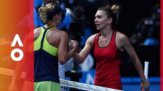 As it happened Halep v Kerber SF  Australian Open 2018 [upl. by Suolekcin213]