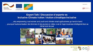 Expert talk  Inclusive Climate Action [upl. by Teddy]