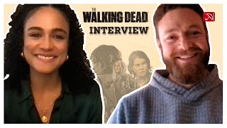 Lauren Ridloff amp Ross Marquand THE WALKING DEAD Interview [upl. by Fording]