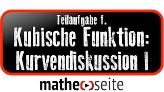 Kubische Funktion Funktionsanalyse  Kurvendiskussion Beispiel 1f Schnittpunkt berechnen [upl. by Tomlinson650]