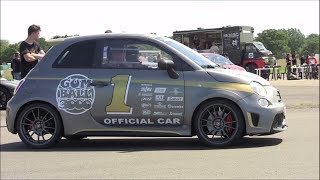 Abarth 695 Biposto Onboard Lap at Top Gear Track [upl. by Newsom]