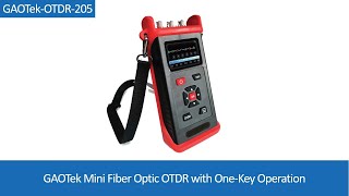 GAOTek Mini Fiber Optic OTDR with OneKey Operation [upl. by Janus]