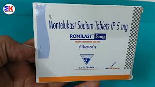 Romilast 5mg Tablet  Montelukast 5mg Tablets  Romilast Tablet Uses Benefit Dosage Reviews in Hindi [upl. by Idleman]