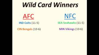 How the NFL Playoffs Work [upl. by Gratiana]