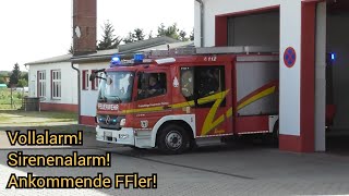 Sirenenalarm  Ankommende FFler Vollalarm FF Tornau amp Schköna zum Brandeinsatz [upl. by Eentirb846]