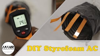 How to make a portable Styrofoam Air Conditioner  DIY Portable AC [upl. by Ellehciram]