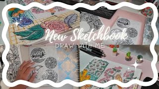 Starting a Brand New Sketchbook  Draw With Me [upl. by Akenat]