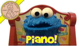 Vintage 1976 Sesame Street Cookie Monster Musical Toy Piano Child Guidance  Crazy Spinning Eyes [upl. by Acinoreb]