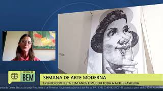 ENTREVISTA AO VIVO  100 ANOS DA SEMANA DA ARTE MODERNA [upl. by Attenahs101]