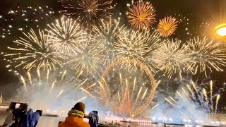 London New Years Eve Fireworks 2024 [upl. by Oznole199]