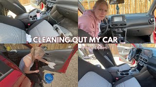 CLEAN MY CAR WITH ME  Spring Edition [upl. by Caroline]