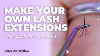 Stop Using Pre Made Fans  Lash Artist Tips to Lash Faster with Pro Made Lash Extensions [upl. by Enorahs770]