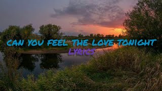 Can You Feel the Love Tonight Lyrics [upl. by Lockwood]