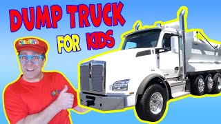 Learn About Dump Trucks With Matty Crayons  Trucks For Kids  Educational Videos For Kids [upl. by Ahsilahs885]