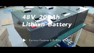 Custom 48V 200Ah Lithium Battery Pack [upl. by Mount250]