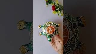 old diya turtle  diwali diya reuse idea shorts art creative diya papermache lippanart turtle [upl. by Goldston]