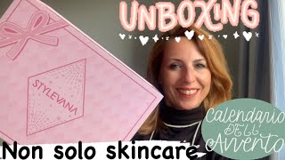 STYLEVANA 🤍UNBOXING CALENDARIO DELL’AVVENTO non solo skincare [upl. by Aidnama]