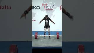 World SubJunior Record Deadlift with 270 kg by Mohamed Elnamawi LBA in 66kg class [upl. by Ikaz586]