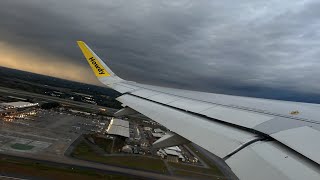 4K  Stormy Takeoff from ATL  Spirit A320neo [upl. by Eleonore757]