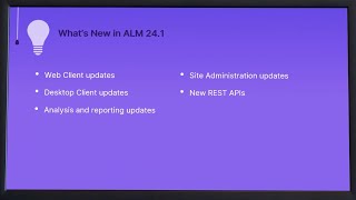 Whats New in ALM 241 [upl. by Bari]