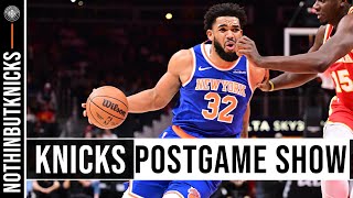 Knicks fall below 500 in loss to the Hawks [upl. by Charley980]