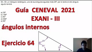 EXANI III 2021 Pensamiento Matemático Ejercicio 64 [upl. by Neenahs]