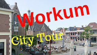 Workum Warkum Friesland Fryslân The Netherlands City Tour Walking and Cycling GoPro [upl. by Kling]