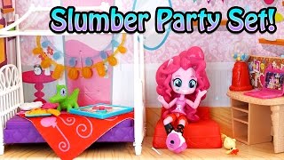 Equestria Girls Minis Pinkie Pies Slumber Party Set  My Little Pony MLP [upl. by Ojok]