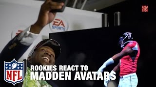 Rookies React to Their Madden Avatars  NFL [upl. by Radford]