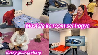 Husband apna saman ly gai dusry ghar  mustafa ka room set hogya  sitara yaseen vlog [upl. by Earahs755]