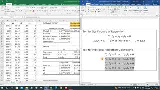 Multiple Linear Regression in Excel  Interpretation and Variable Selection  Find Best Fit Model [upl. by Lauer656]