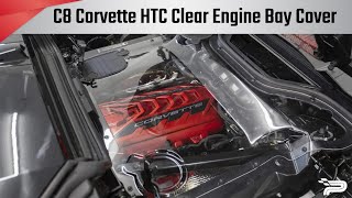 C8 Corvette Convertible HTC Clear Engine Bay Cover  Paragon Performance [upl. by Slinkman]